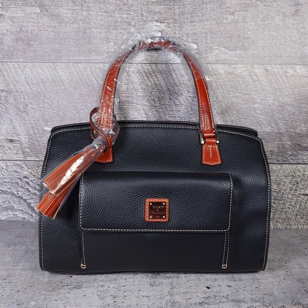 Dooney and Bourke Black Pebbled Leather Bag